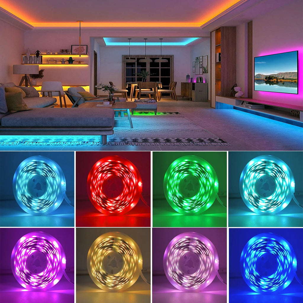 Ruban LED RGB Glowver – Télécommande IR / App |0.5m à 30 m